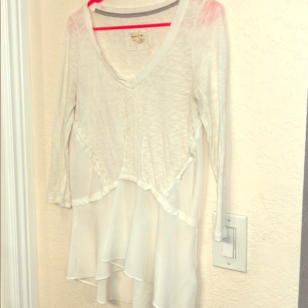 Anthropologie white/cream top